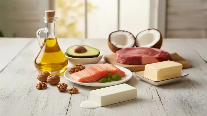 Tipos de grasas: saturadas, monoinsaturadas, poliinsaturadas, hidrogenadas