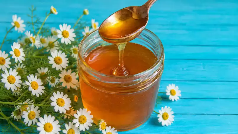 Macerado de manzanilla en miel o miel de manzanilla